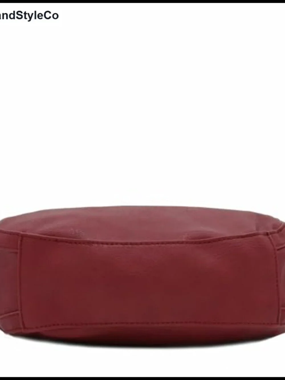 Faux Leather Lightweight 3 Compartment Hobo Bag Top Handle Shoulder Purse